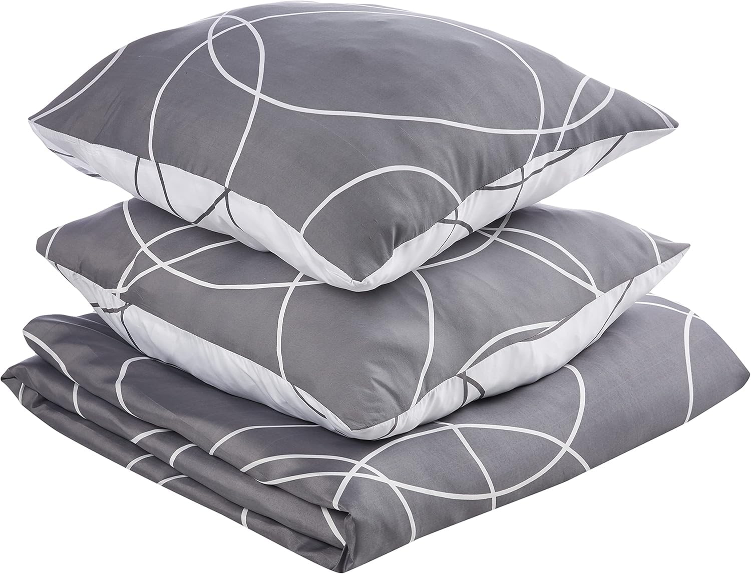 Promo Linge Elton parure de lit 140x200 cm microfibre imprimée