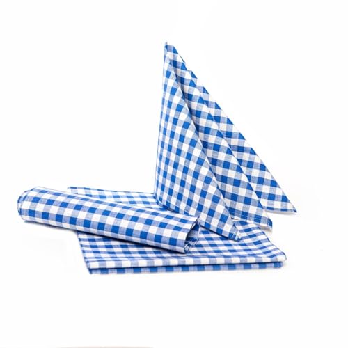 TEXPOT Servietten Lot 6 serviettes 60x60 bleu coton