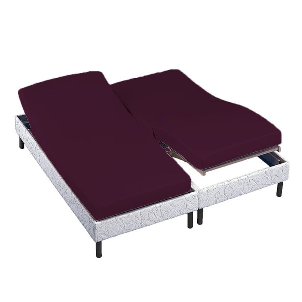 Lingorama Linge de lit Drap housse 2x90x200 percale blanc