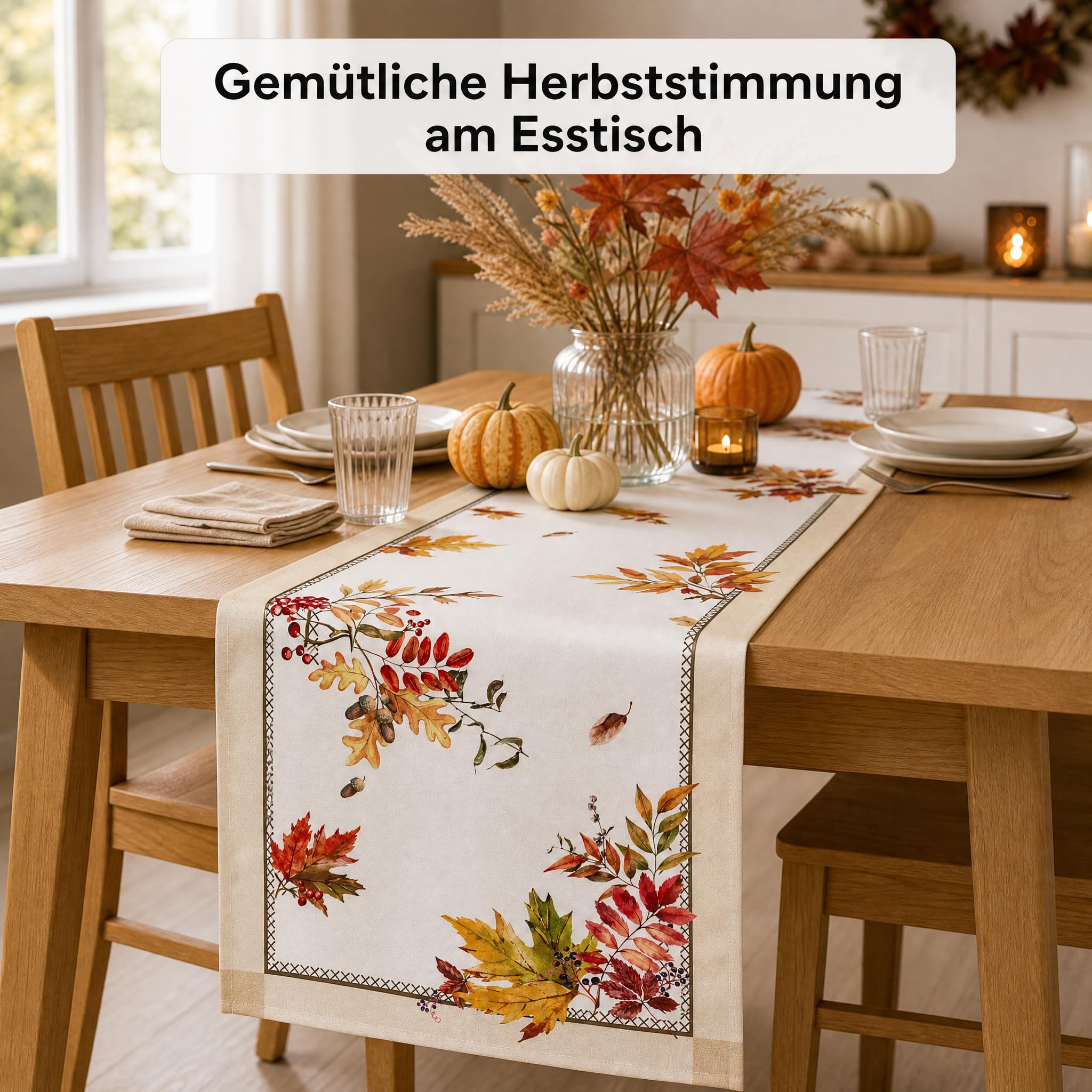 TEXPOT Tischläufer chemin table automne 40x140